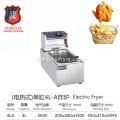 Équipement de cuisine commerciale en acier inoxydable à haute efficacité 4L Fryer électrique pour frire Fryer Fryer